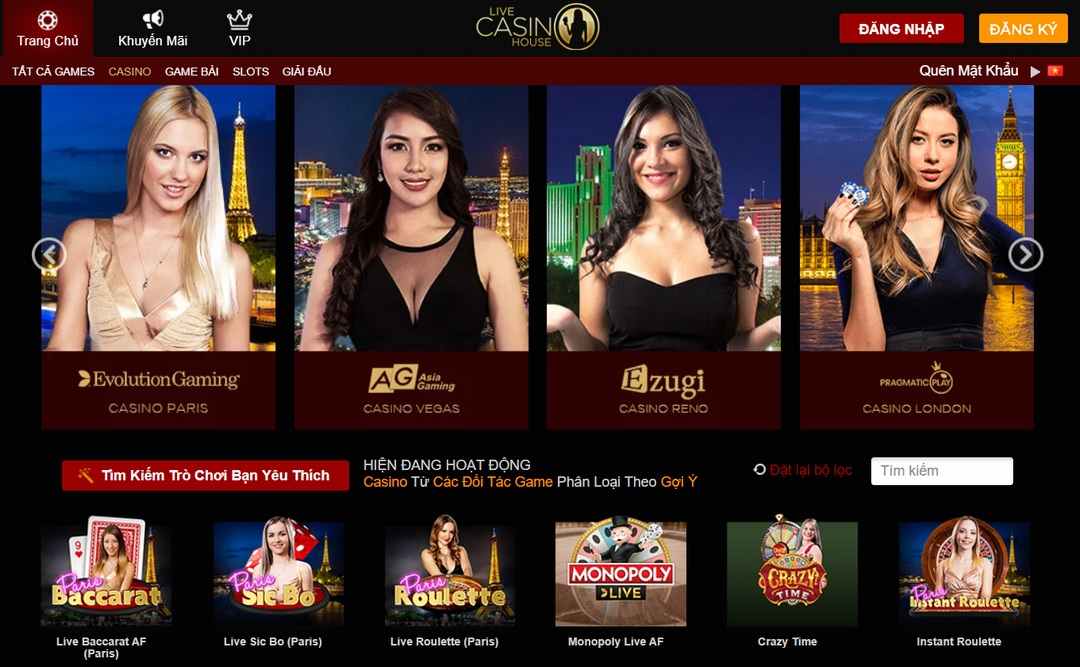 Live Casino House – nhà cái đáng lựa chọn nhất năm